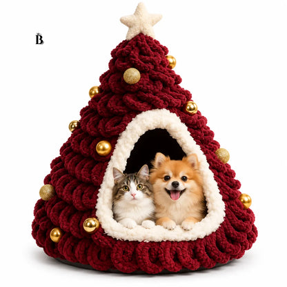 WeihnachtsNest™ – Lit de Noël douillet pour animaux de compagnie