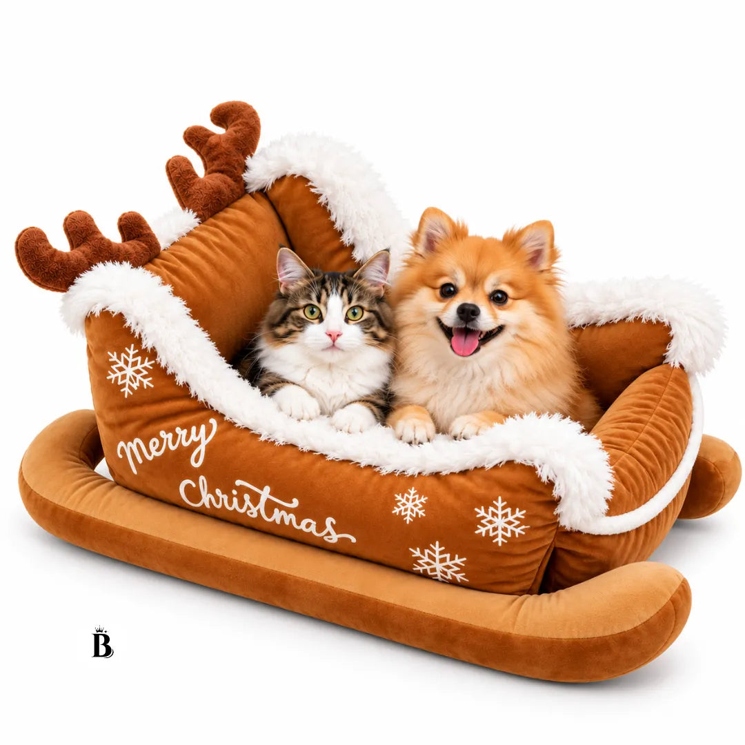 WeihnachtsNest™ – Gemütliches Weihnachtsbett für Haustiere